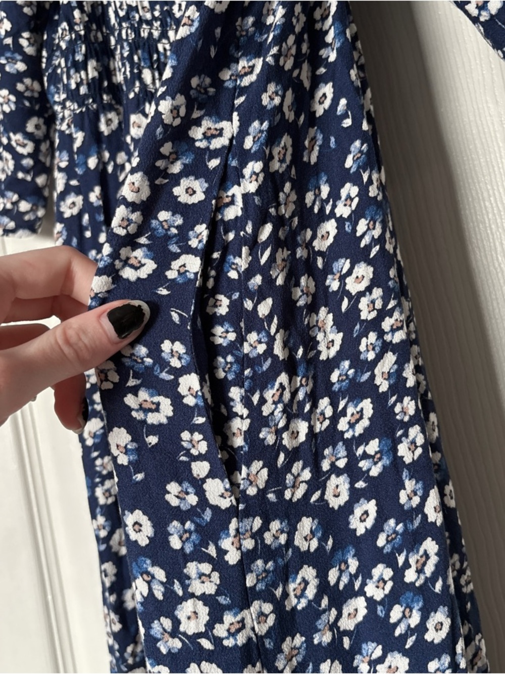 NWT Saltwater Luxe Blue & White Baltic Floral Tiered Skirt Maxi Dress Size Small - Picture 6 of 10